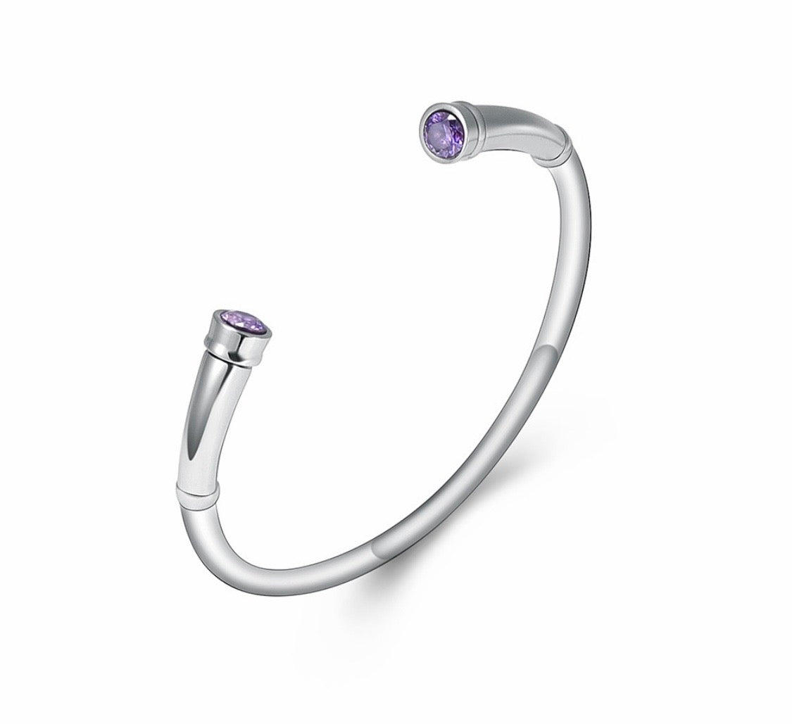 Purple Stone Bracelet Ashes Bracelet 20cm