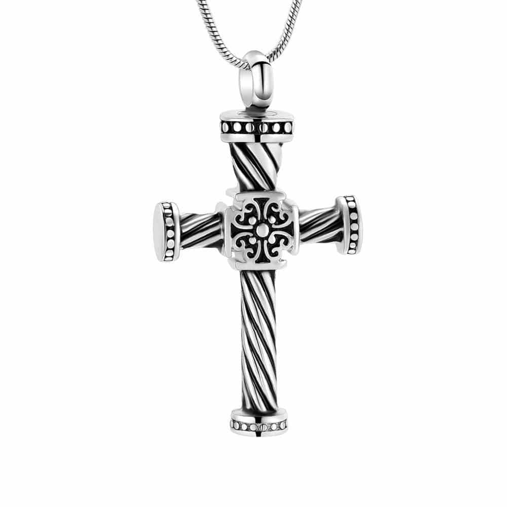 #023 Raelee's Cross Ashes Necklace Pendant Jewelry Never Forget You