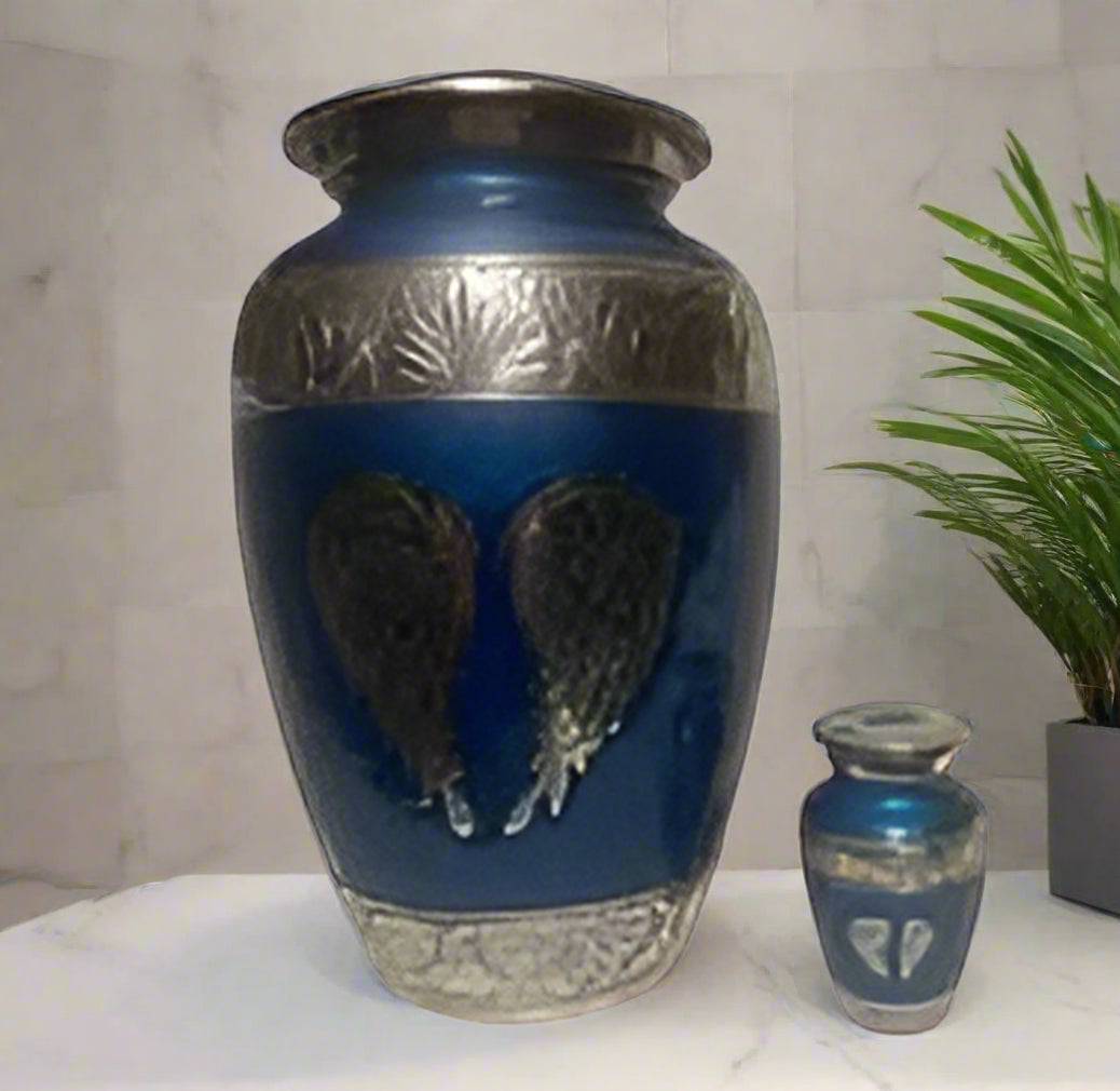 Elite Series Urn- Blue Angel Wings Urn