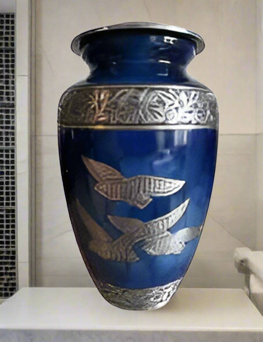 Elite Series Urn Blue Dove Urns w/FREE Keepsake Pendant Catalog