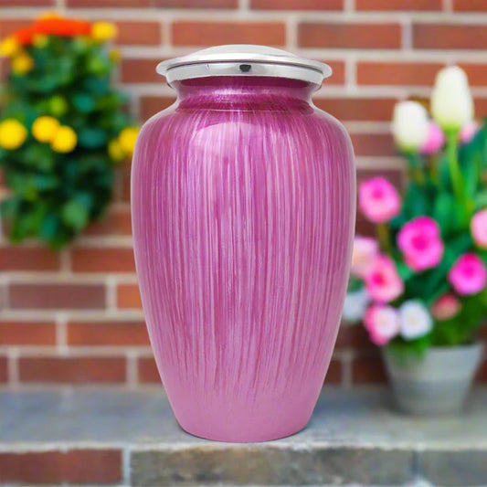New Pink Drop 10" Full Size Ashes Urn Full Size Urn NFY