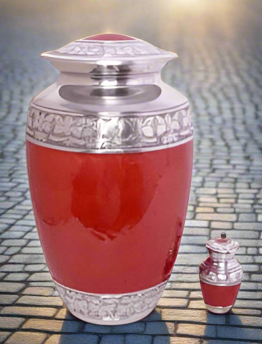 Elite Series Urn- Red Sapphire Urns w/FREE Keepsake