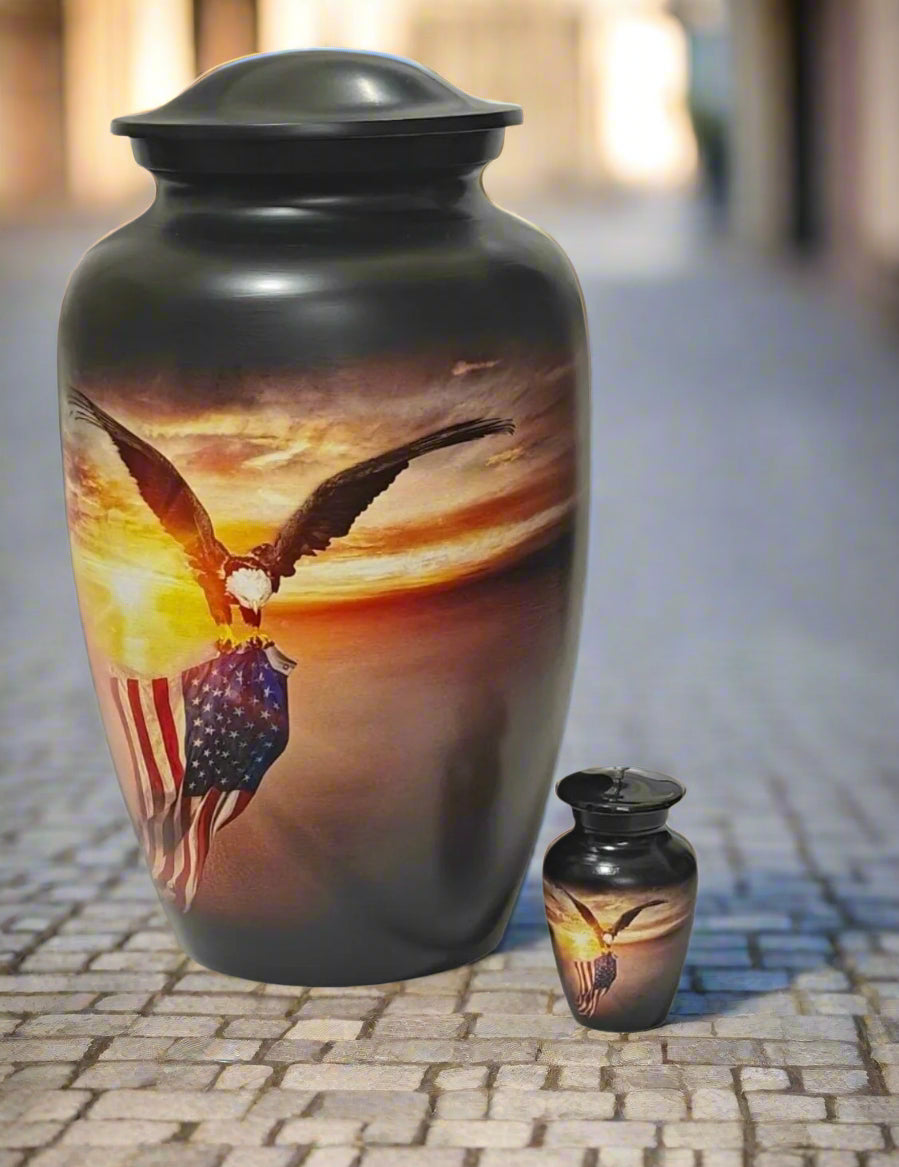 Elite Series Urn- Sunset Patriotic Urn