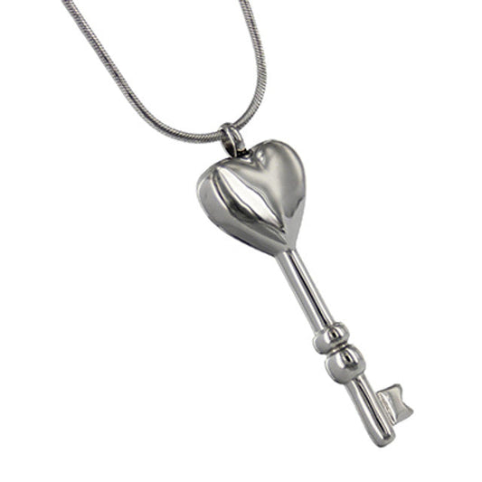 #001 Key To My Heart Ashes Necklace Pendant Jewelry Never Forget You