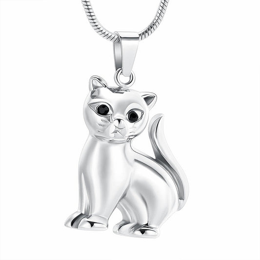 Pet Large Cat Cremation Necklace Pendant