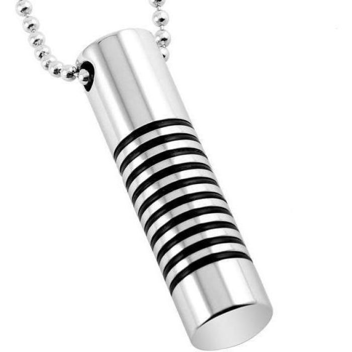 #018 Cylinder Ashes Necklace Pendant Jewelry Never Forget You