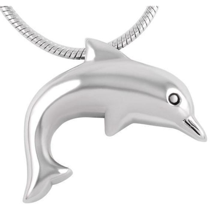 #019 Dolphin Animal Ashes Necklace Pendant Jewelry Never Forget You