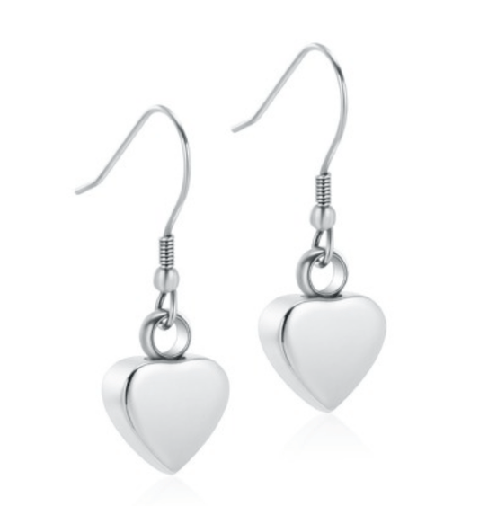 #E102 Heart Earrings Jewelry Never Forget You