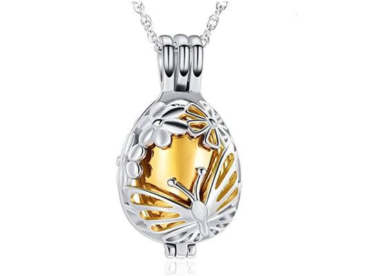 #071 Butterfly Locket Cremation Jewelry Pendant Jewelry Never Forget You