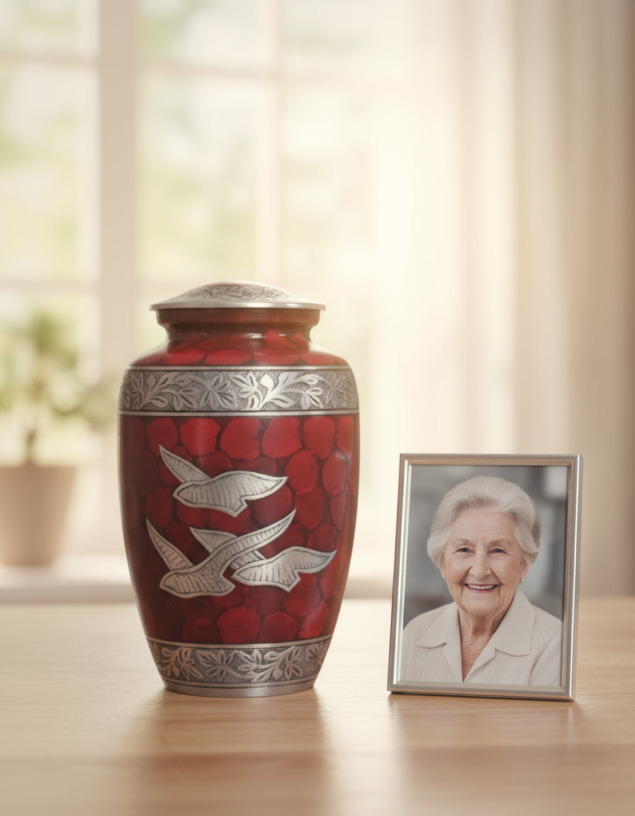 Elite Series Urn- Red Dove Urn
