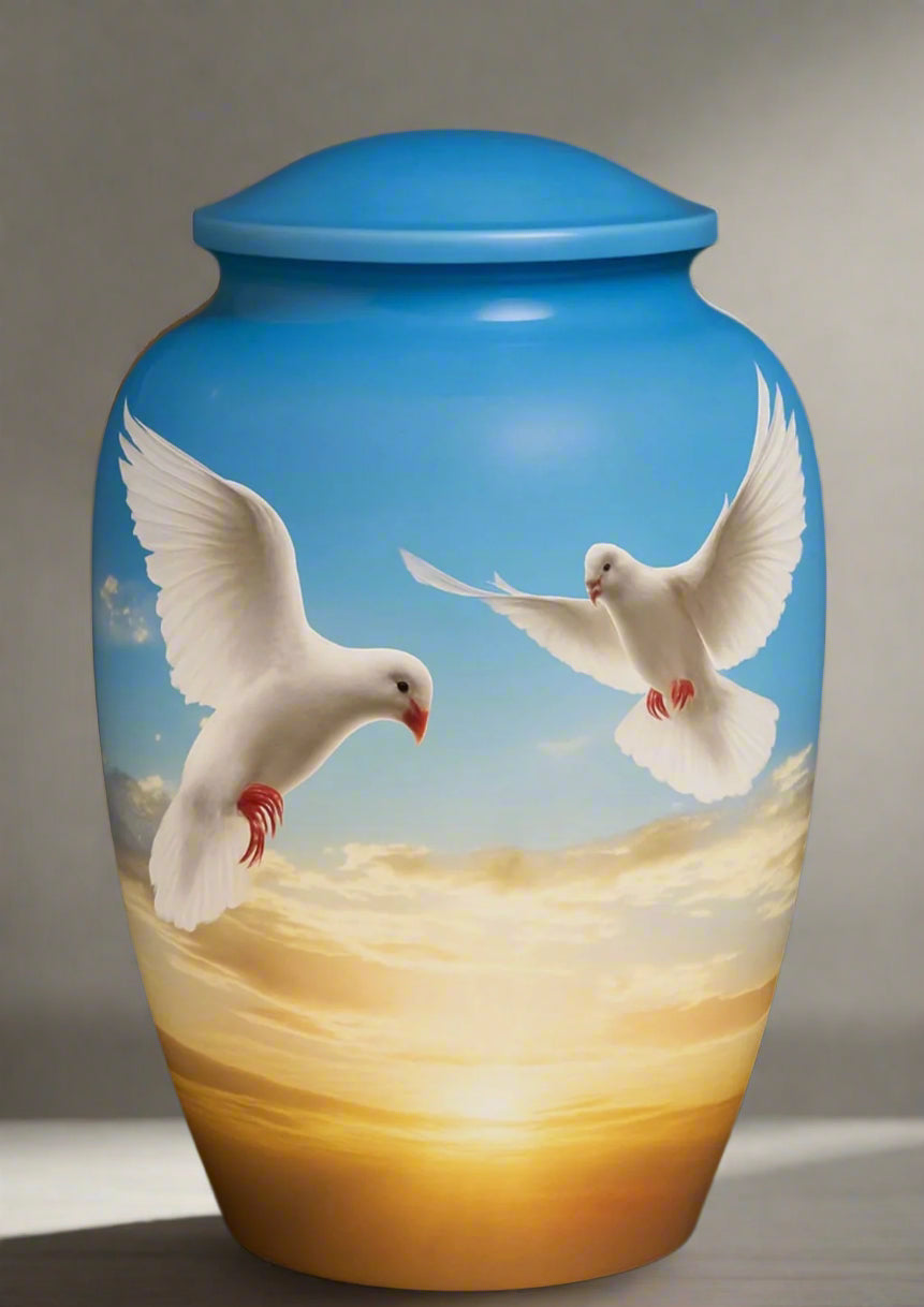 Elite Series Urn- Soaring Spirit Doves at Dawns
