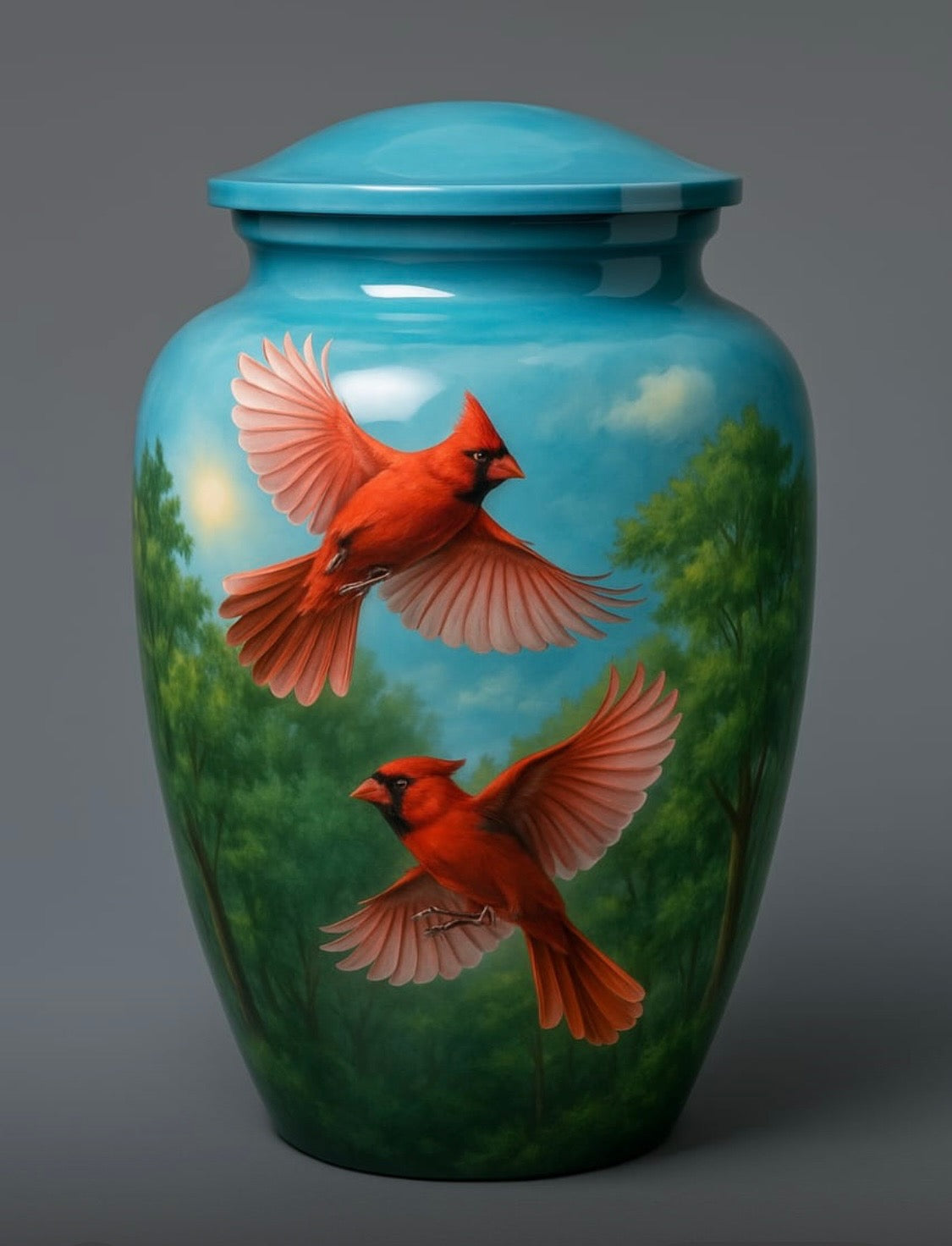 Elite Series Urn- Soaring Spirit Cardinal Companions
