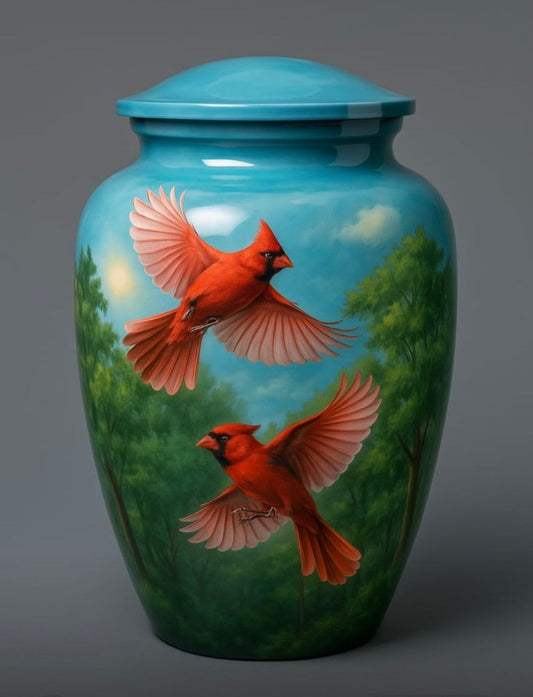 Elite Series Urn- Soaring Spirit Cardinal Companions