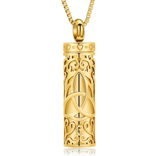Gold Bonham Ashes Necklace Pendant
