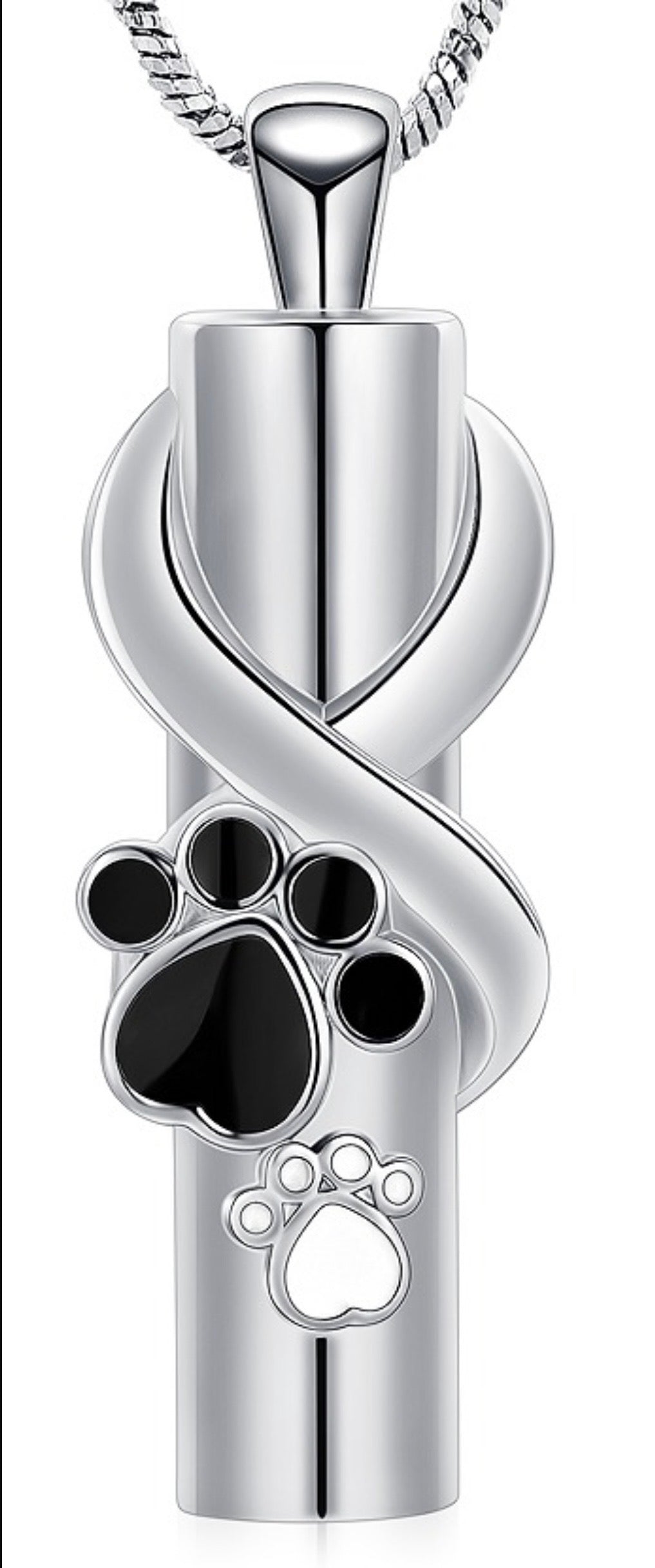 Big Paw Little Paw Ashes Necklace Pendant