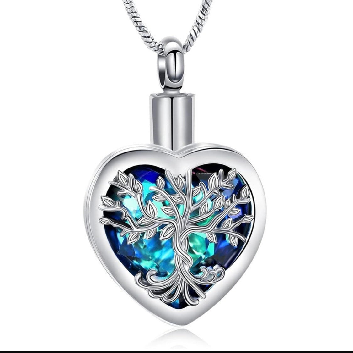 Heart Tree Ashes Necklace Pendant
