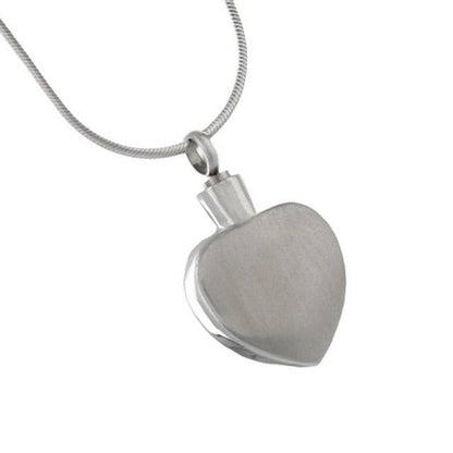 #075 Half Empty Heart Cremation Jewelry Pendant Jewelry Never Forget You