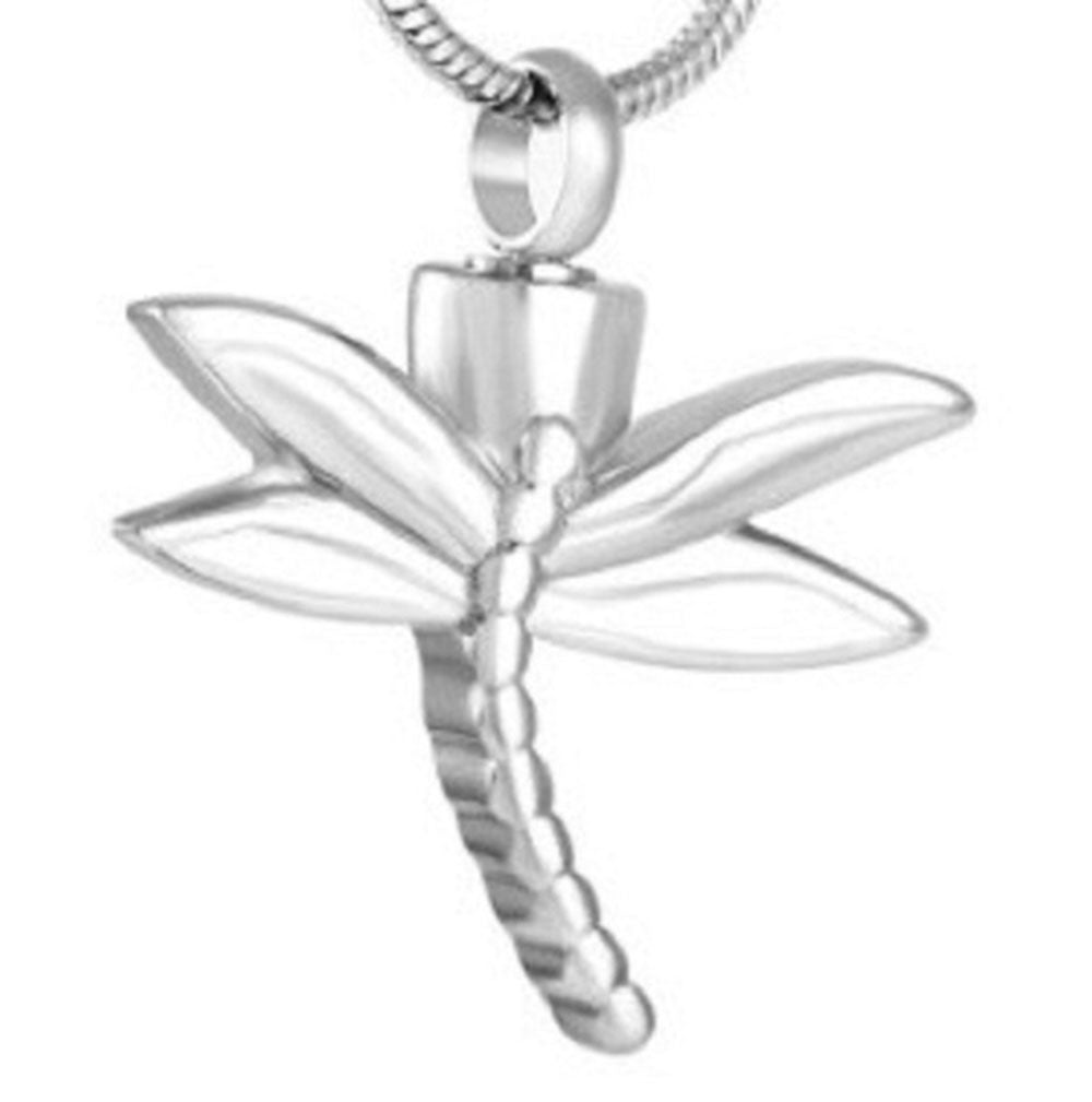 #Q Dragonfly Ashes Necklace Pendant Jewelry Never Forget You