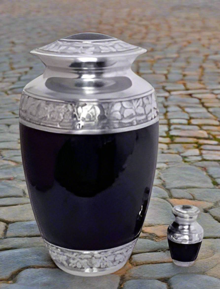 Elite Series Urn- Black Sapphire Urns w/FREE Keepsake