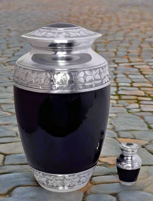 Elite Series Urn- Black Sapphire Urns w/FREE Keepsake