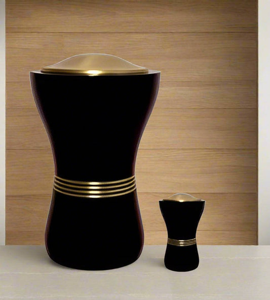 Elite Series Urn- Black Blessing Urns w/FREE Keepsake