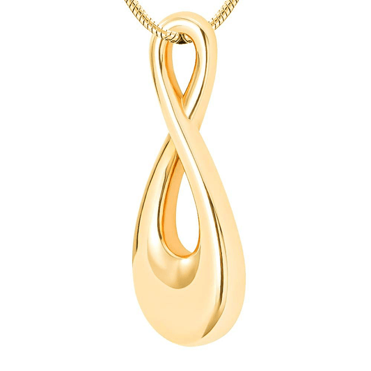 #039 Gold Infinity Necklace Pendant Jewelry Never Forget You