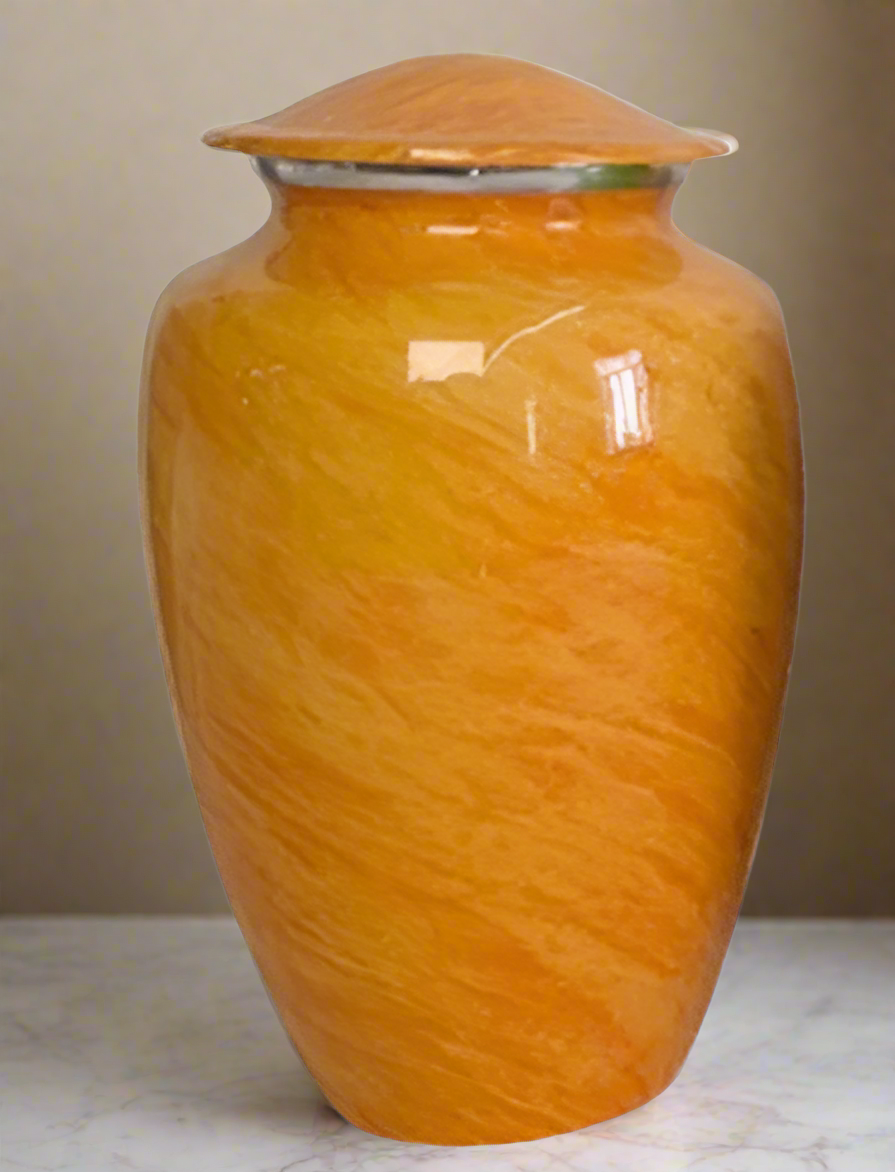 Elite Series Urn- Aurora Motif Urns Pastel Apricot