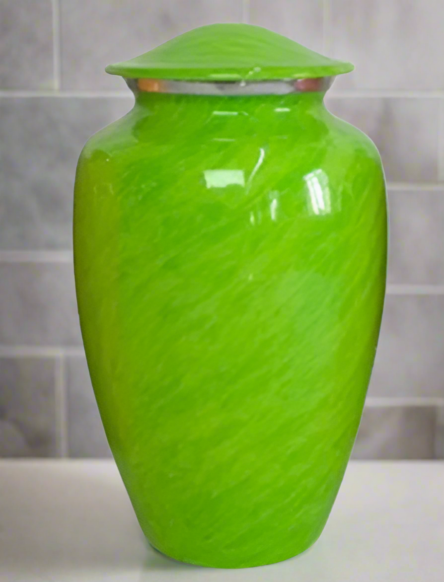 Elite Series Urn- Aurora Motif Urns Pastel Green