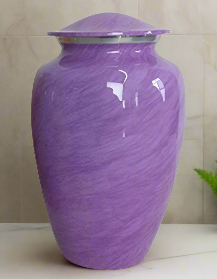 Elite Series Urn- Aurora Motif Urns Pastel Lavendar