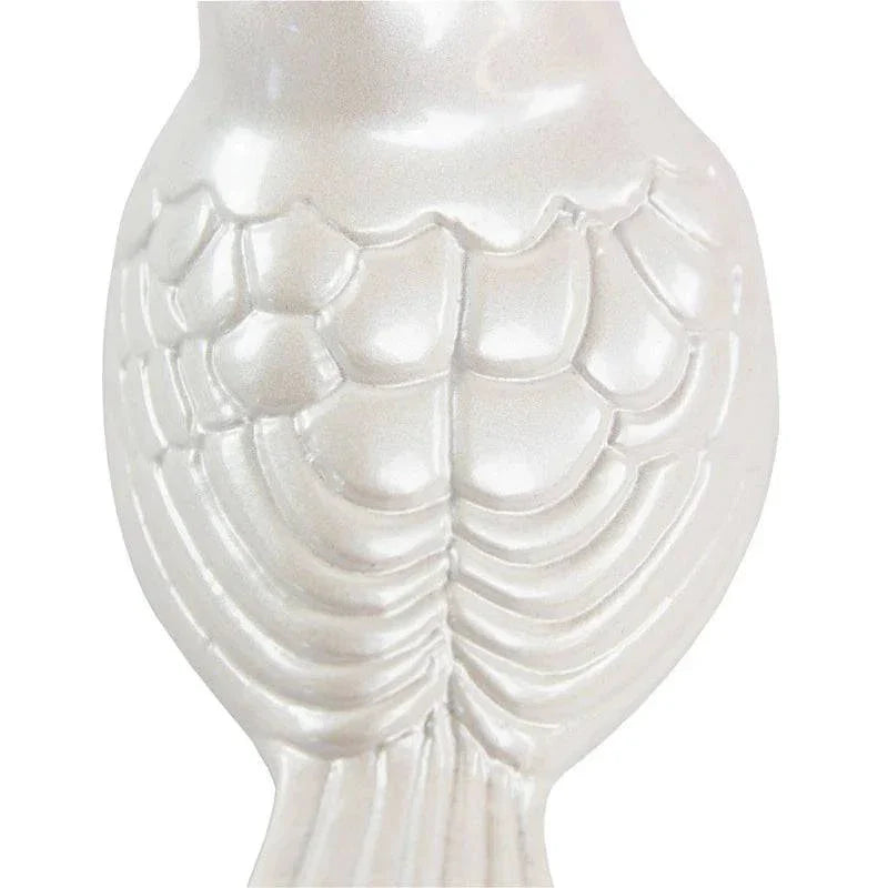 Blown Glass Pearl Songbird Keepsake Urn