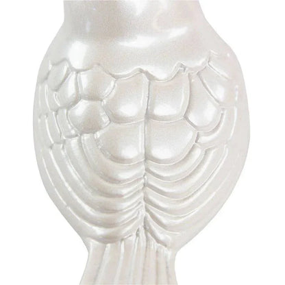 Blown Glass Pearl Songbird Keepsake Urn